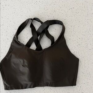 lululemon athletica Black Cross-Strap Sports Bra